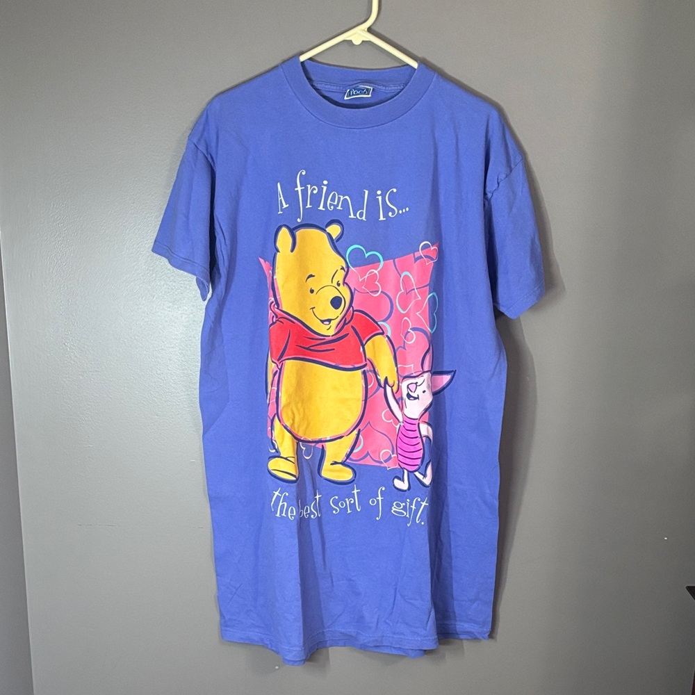 Disney Purple Winnie the Pooh and Piglet Shirt